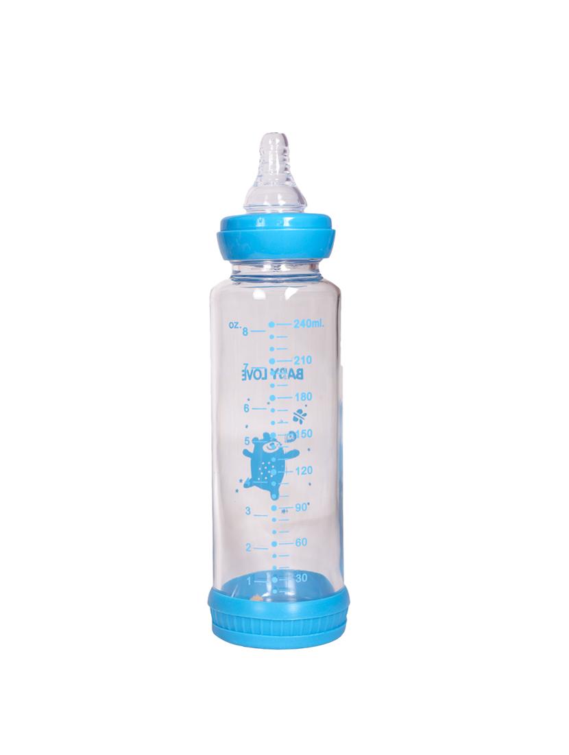 blue glass milk bottle - 17106419 - Zoom Image - 2