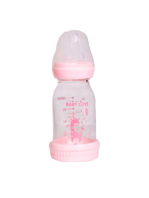 pink glass milk bottle - 17106424 - Standard Image - 1