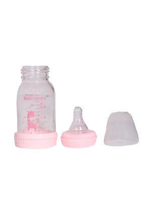pink glass milk bottle - 17106424 - Standard Image - 3