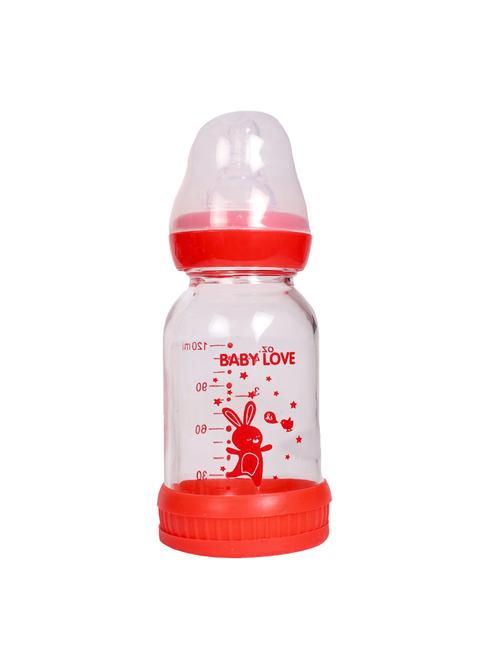 red glass milk bottle - 17106426 - Standard Image - 1