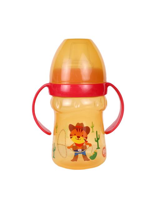 orange plastic feeding bottle - 17106439 - Standard Image - 1