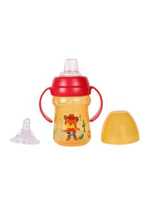 orange plastic feeding bottle - 17106439 - Standard Image - 2