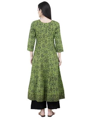 printed anarkali kurta - 17106632 - Standard Image - 3