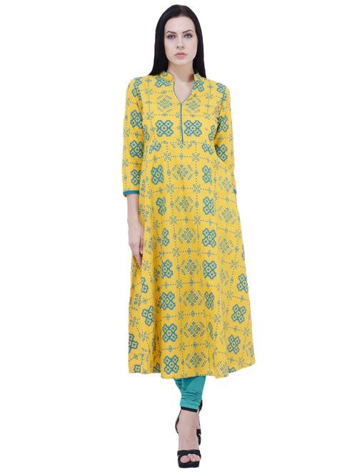 printed anarkali kurta - 17106633 - Standard Image - 1