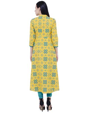 printed anarkali kurta - 17106633 - Standard Image - 3