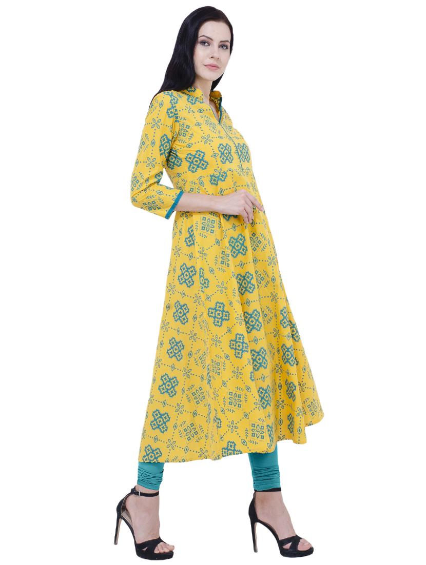 printed anarkali kurta - 17106633 - Zoom Image - 2