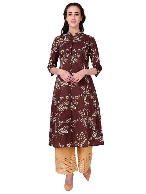 floral a-line kurta - 17106641 - Very Small Image - 1