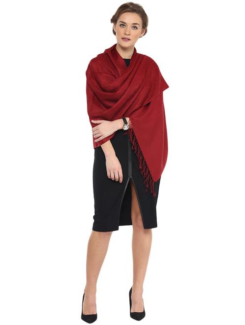 pink wool stole - 17106894 - Very Small Image - 1
