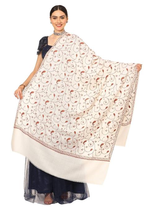 white wool shawl - 17107187 - Very Small Image - 1