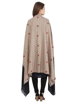 black wool blend shawl - 17107389 - Standard Image - 2