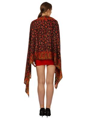 black wool blend shawl - 17107413 - Standard Image - 2