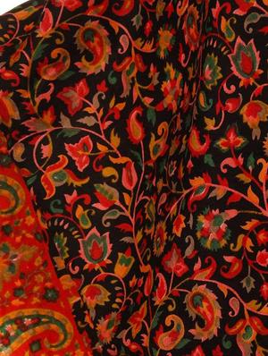 black wool blend shawl - 17107413 - Standard Image - 3
