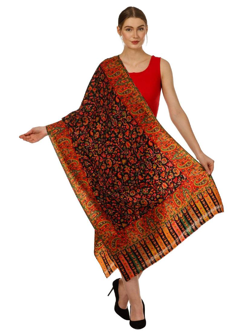 black wool blend shawl - 17107413 - Zoom Image - 1