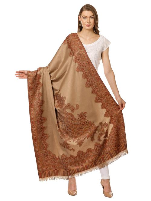 beige pashmina shawl - 17107429 - Standard Image - 1