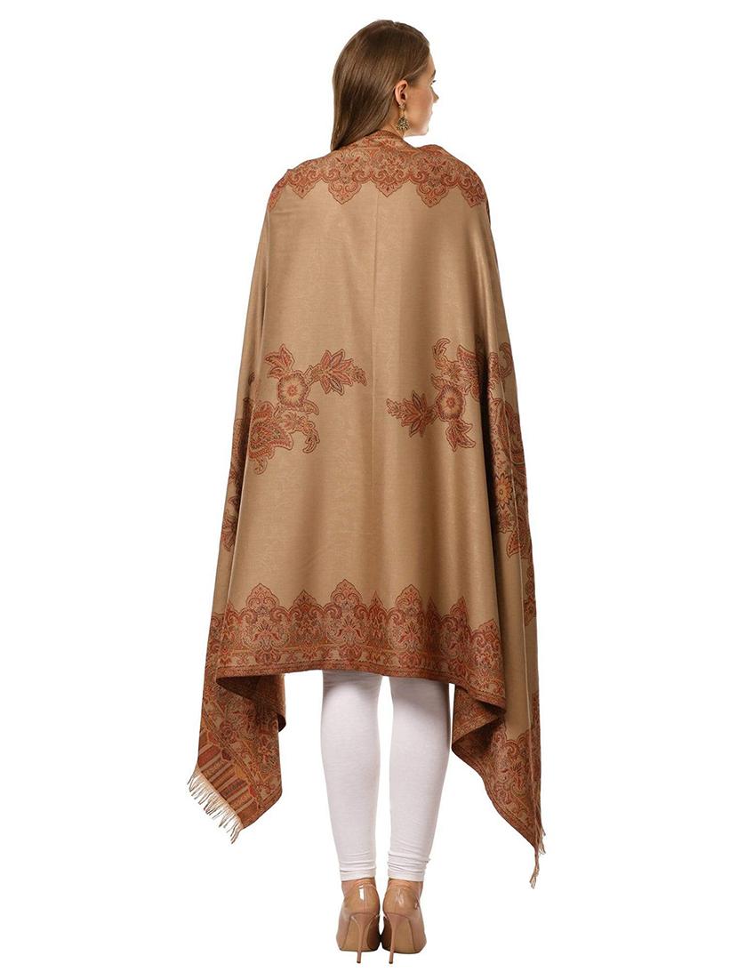 beige pashmina shawl - 17107429 - Zoom Image - 2