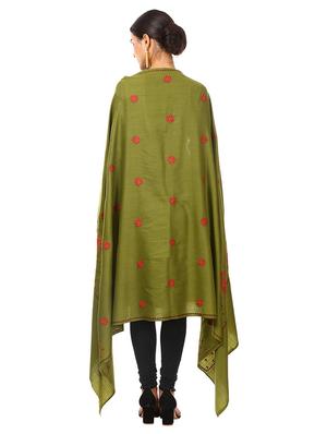 green acro wool shawl - 17107442 - Standard Image - 2