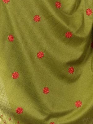 green acro wool shawl - 17107442 - Standard Image - 3