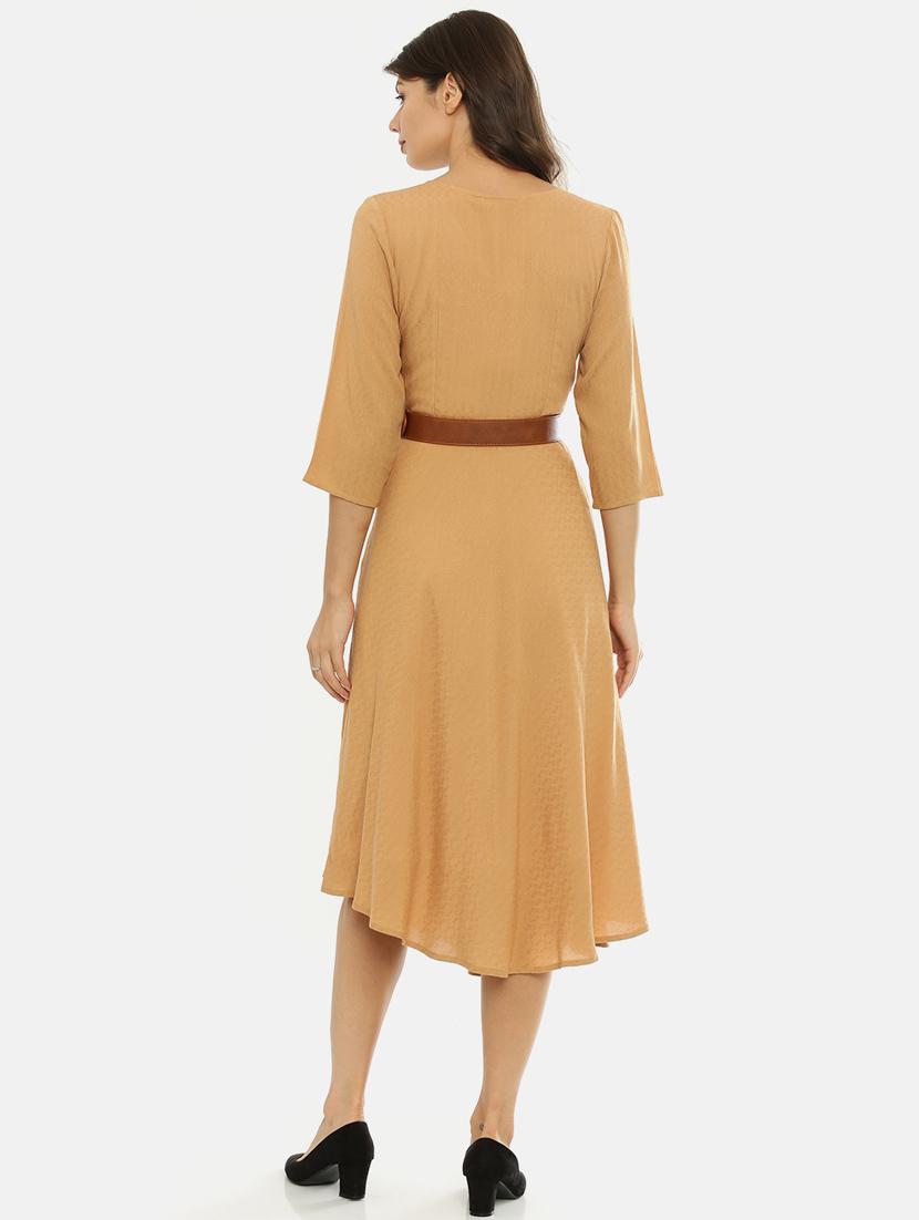 asymmetric belted dress - 17107547 - Zoom Image - 3