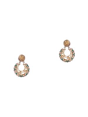 green gold drop earring - 17108697 - Standard Image - 2