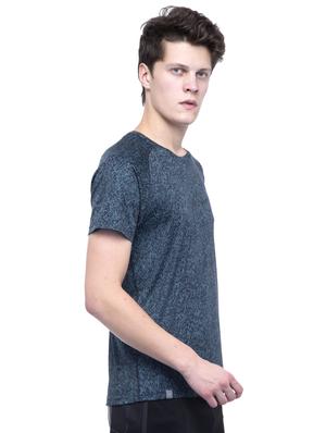 navy blue printed t-shirt - 17108756 - Standard Image - 2
