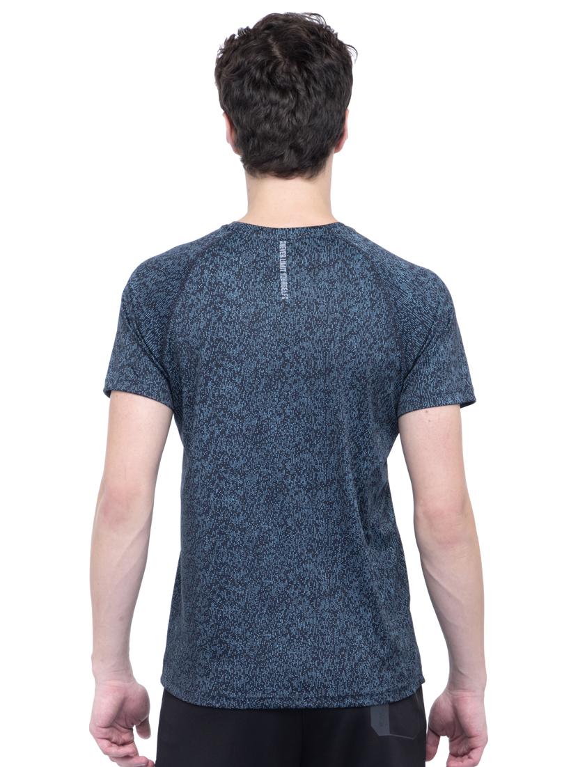 navy blue printed t-shirt - 17108756 - Zoom Image - 3