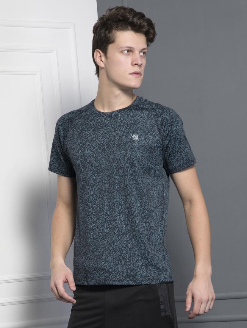 navy blue printed t-shirt - 17108756 - Zoom Image - 4