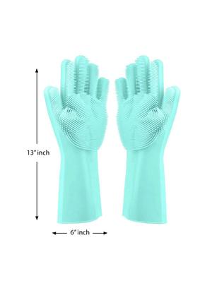 silicon washable multi use cleaning gloves (set of 2) - 17108783 - Standard Image - 3