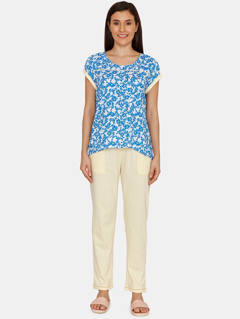 printed tee and pajama set - 17108828 - Zoom Image - 1