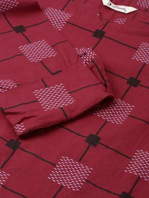 printed straight kurta - 17108985 - Standard Image - 4