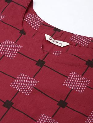 printed straight kurta - 17108985 - Standard Image - 5