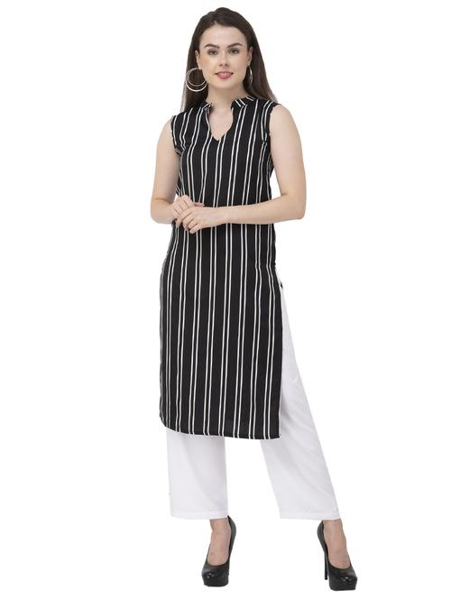 striped straight kurta - 17109005 - Very Small Image - 1