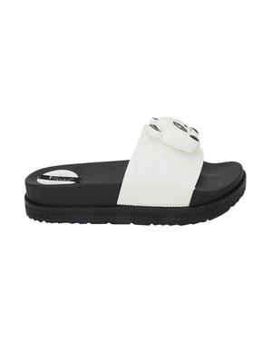 white slip on flip flops - 17109304 - Standard Image - 2