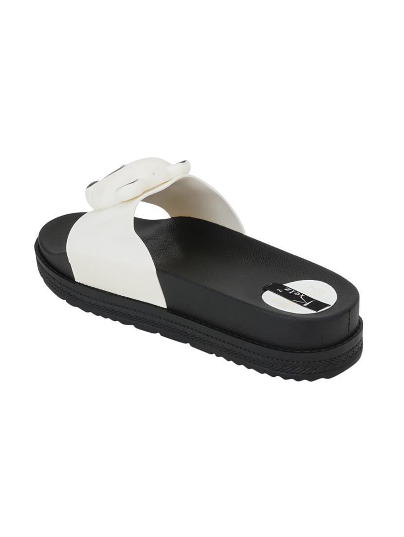 white slip on flip flops - 17109304 - Zoom Image - 3