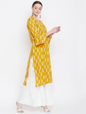 bell sleeves kurta sharara set - 17111909 - Standard Image - 2
