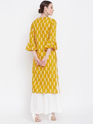 bell sleeves kurta sharara set - 17111909 - Standard Image - 3
