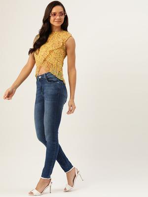 floral asymmetric top - 17111974 - Standard Image - 4