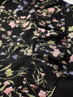 floral asymmetric top - 17111976 - Standard Image - 6