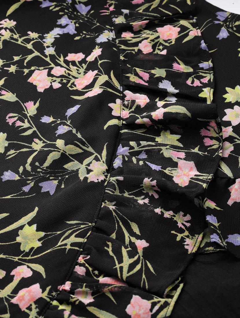 floral asymmetric top - 17111976 - Zoom Image - 6
