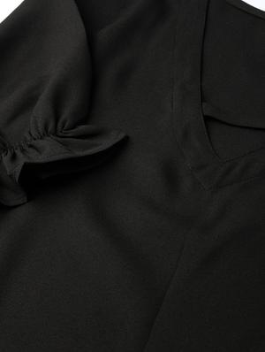 puff sleeves v neck op - 17111987 - Standard Image - 5
