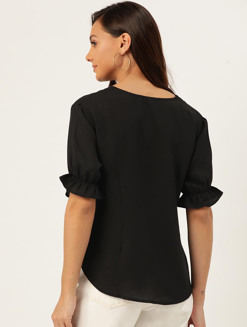 puff sleeves v neck op - 17111987 - Zoom Image - 3