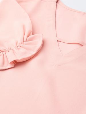 puff sleeves v neck op - 17111989 - Standard Image - 5