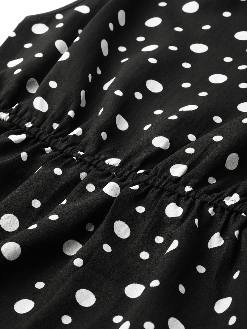 polka dot flared dres - 17111990 - Zoom Image - 5
