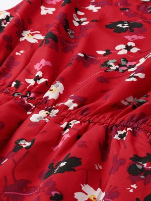 round neck floral dress - 17111991 - Standard Image - 5