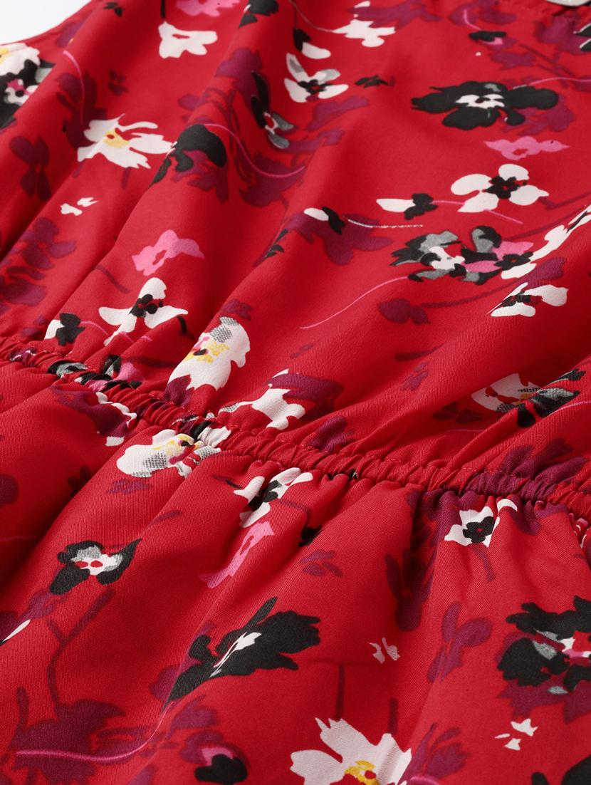 round neck floral dress - 17111991 - Zoom Image - 5