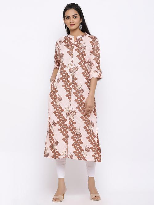 printed a-line kurta - 17112061 - Standard Image - 1