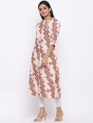 printed a-line kurta - 17112061 - Standard Image - 2