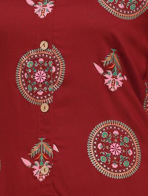 printed a-line kurta - 17112066 - Standard Image - 4