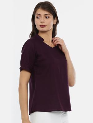 purple rayon regular top - 17112089 - Standard Image - 2