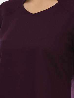purple rayon regular top - 17112089 - Standard Image - 5