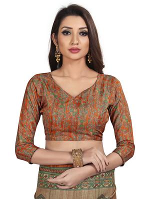 printed baluchari saree with blouse - 17112123 - Standard Image - 3
